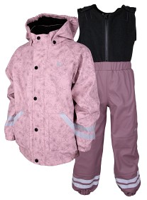 Bild på Lindberg Lekhyttan Regnset fleece (Dusty Mauve) Strl 80