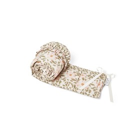 Bild på Little Anki Spjälskydd Bedside crib Peach flowers (Beige)