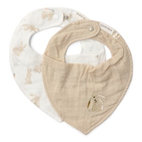 Bild på Little Dutch Bibs 2-pack Baby Bunny (Beige)