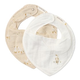 Bild på Little Dutch Bibs 2-pack Little Goose (Beige)