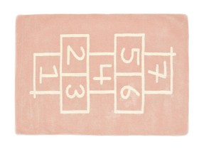 Bild på Little Louie Hoppa Hage Barnmatta 130x170cm (Rosa/Vit)