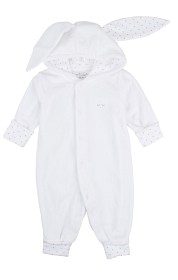 Bild på LIVLY Bunny Overall (White silver dots)