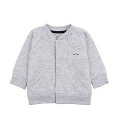 Bild på LIVLY Classic Bomber cardigan (Grey jacquard)
