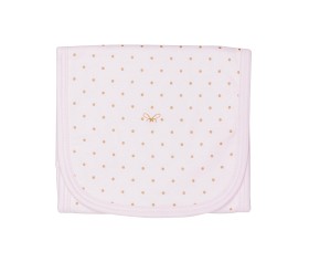 Bild på LIVLY Saturday Burp-Blankie (Rosa/Guldprickar)