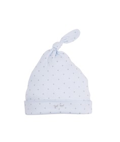 Bild på LIVLY Saturday Tossie Hat (Blue/Silver dots) Strl 3-6 mån