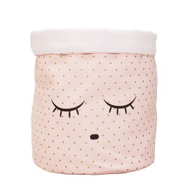 Bild på LIVLY Sleeping Cutie Canvas Basket Medium (Rosa)