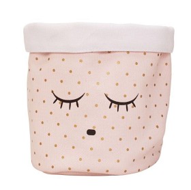 Bild på LIVLY Sleeping Cutie Canvas Basket Small (Rosa)