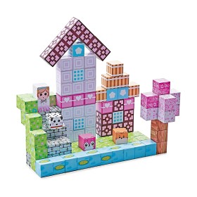 Bild på Mag&Play Building cubes 2 cm 110 st (Rosa)