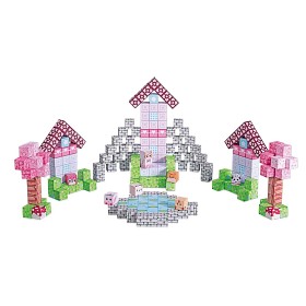 Bild på Mag&Play Building cubes 2 cm 239 st (Rosa)