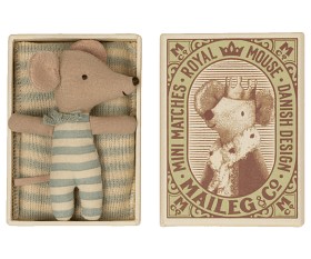 Bild på Maileg Babymus i matchbox (Pojke)