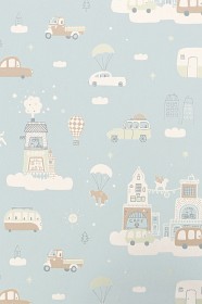 Bild på Majvillan Tapet Above the clouds (Soft blue)