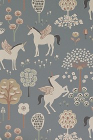 Bild på Majvillan Tapet True Unicorns (Evening blue)