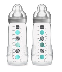Bild på MAM Nappflaska Baby Bottle 330 ml 2-pack (Grå)