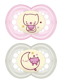 Bild på MAM Original Night Napp 2-pack 16-36m (Rosa)