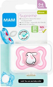 Bild på MAM Supreme Napp 0-6m (Rosa)