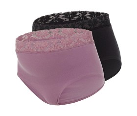 Bild på Mamalicious 2-pack Spetstrosor (Svart/Lila)