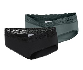 Bild på Mamalicious Alisa 2-Pack Trosor (Svart/Grågrön)
