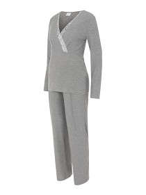 Bild på Mamalicious Kehla Pyjamas (Ljusgrå)