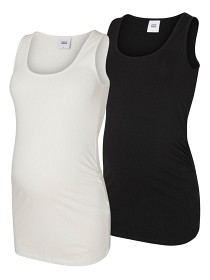 Bild på Mamalicious Linne 2-pack (Svart och vit)