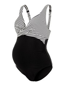 Bild på Mamalicious Mynthe Vadderad Gravidbaddräkt (Black)