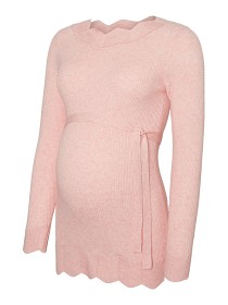 Bild på Mamalicious Newanga Stickad Topp (Silver Pink) (XL)