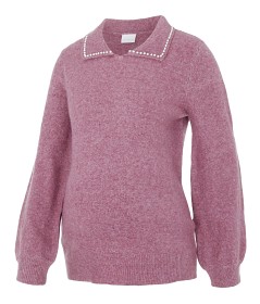 Bild på Mamalicious Perle Stickad Tröja (Rosa)