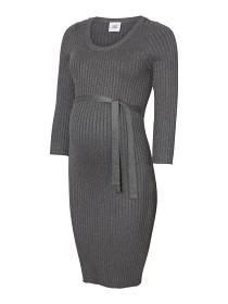 Bild på Mamalicious Stickad gravidklänning (Dark grey)