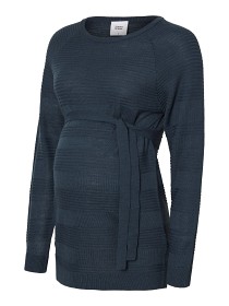 Bild på Mamalicious Tunnstickad mammatröja  (Midnight navy) Strl L