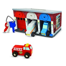 Bild på Melissa & Doug Utryckningsbilar Garage