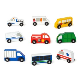 Bild på Melissa & Doug Träbilar 9-pack