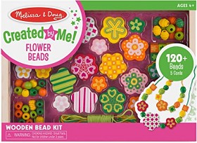 Bild på Melissa & Doug Träpärlor 120 st (Blommor)