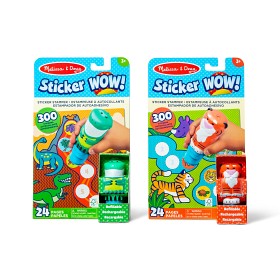 Bild på Melissa & Doug Sticker Wow! Aktivitetsblock Dino & Tiger (2-pack)