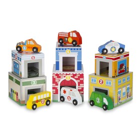 Bild på Melissa & Doug Stapla/Sortera/Bygg med Fordon