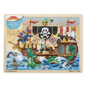 Bild på Melissa & Doug Träpussel Pirat (48-bitar)