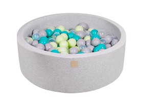 Bild på MeowBaby Bollhav 90x30 cm med 250 bollar (Djungel)