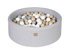 Bild på MeowBaby Bollhav 90x30 cm med 250 bollar (Safari)