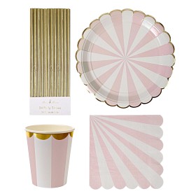 Bild på Meri Meri Kalaspaket Dusty Pink