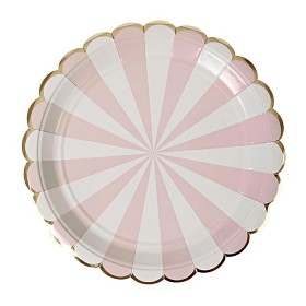 Bild på Meri Meri Papptallrik 8-pack (Dusty Pink)