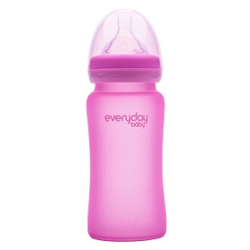 Bild på MilkHero - Nappflaska Glas 240ml (Rosa)