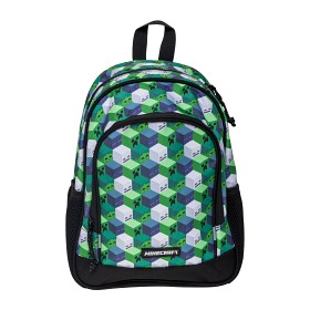 Bild på Minecraft Ryggsäck Medium (Grön/Svart)