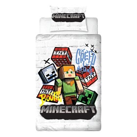 Bild på Minecraft Påslakanset 150x210 cm (Creed)