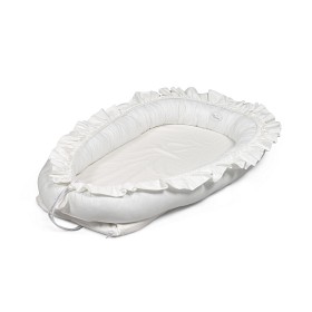 Bild på Mini Dreams Babynest Med Volang (Vit)