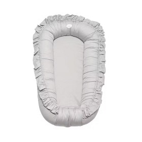 Bild på Mini Dreams Cozy Babynest Volang (Ljusgrå)