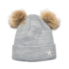 Bild på Mini Dreams Mössa Pom Pom (Grå)