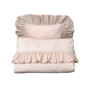 Bild på Mini Dreams Påslakanset Spjälsäng Volang (Rosa)
