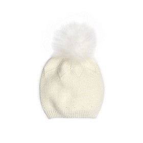 Bild på Mini Dreams Stickad mössa (Off white)