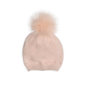 Bild på Mini Dreams Stickad Mössa Strl 6-12 mån (Rosa)