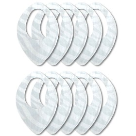 Bild på Mini & Me Sweden Engångsdregglisar 10-pack (Zebra Grå)