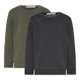 Bild på Minymo 2-pack Mjukiströjor (Grön/Grå)
