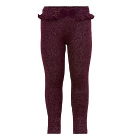 Bild på MINYMO Glitterleggings (Vinröd)